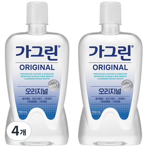 가그린 오리지널 구강청결제, 1.1L, 4개