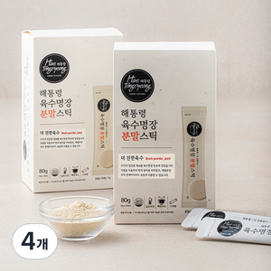 해통령 육수명장 더 진한육수 분말스틱 20개입, 80g, 4개