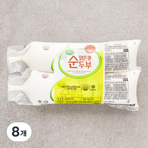 맑은물에 맑은콩 순두부, 400g, 8개