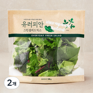 유러피안 그린 샐러드믹스, 180g, 2개