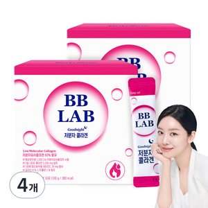 비비랩 굿나잇 저분자 콜라겐, 100g, 4개