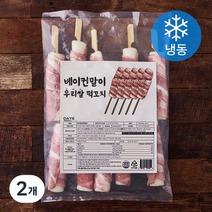 다예 베이컨말이 우리쌀 떡꼬치 (냉동), 600g, 2개