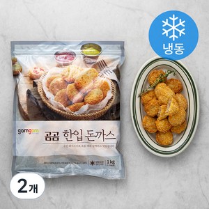 곰곰 한입 돈까스 (냉동), 1kg, 2개