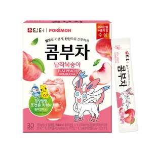 담터 포켓몬 콤부차 납작복숭아, 5g, 30개입, 1개