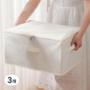 엘듀아 리빙박스, 화이트, 39L, 3개