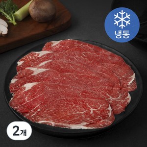 미국산 앞다리살 불고기 샤브샤브용 (냉동), 400g, 2개