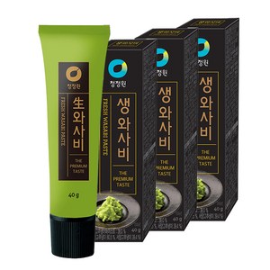 청정원 생와사비, 40g, 3개