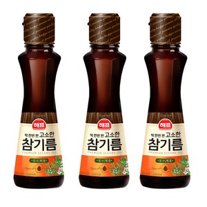 해표 고소한 참기름, 320ml, 3개