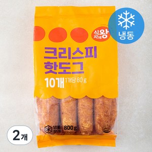 식자재왕 크리스피 핫도그 (냉동), 800g, 2개