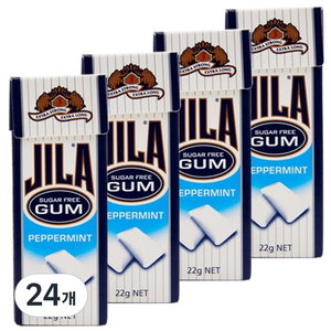 JILA 페퍼민트 껌, 22g, 24개