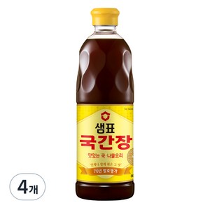 샘표 국간장, 860ml, 4개