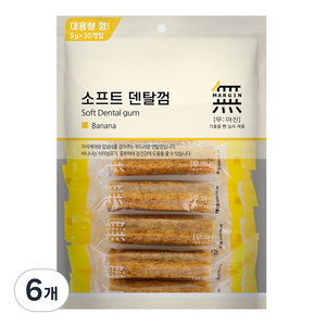 무마진 강아지 소프트 덴탈껌 30p, 바나나, 270g, 6개