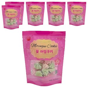 마늘빵집 꽃 머랭쿠키, 20g, 6개