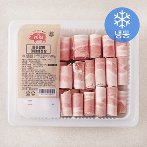 돌돌말이 대패 삼겹살 (냉동), 500g, 1개