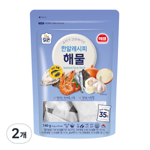 해표 한알레시피 해물, 140g, 2개