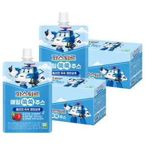 파스퇴르 유아용 매일 쑥쑥 주스 10p, 혼합맛(사과/비트), 800ml, 2개