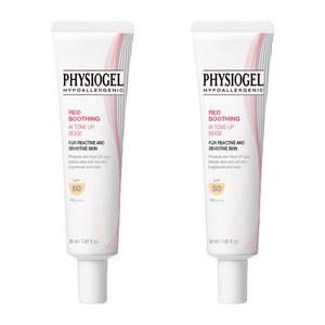 피지오겔 레드 수딩 AI 톤업 베이지 선스크 SPF50+ PA++++, 30ml, 2개