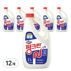 유한양행 펑크린 멀티액션 배수구 세정제, 2L, 12개