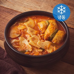 부산깡통시장 유부주머니 김치수제비전골 (냉동), 470g, 1개