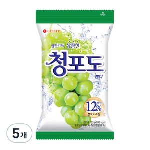 롯데제과 청포도 캔디, 153g, 5개