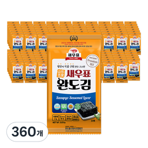 새우표 완도 도시락김, 2g, 360개