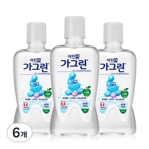 동아제약 어린이용 가그린 사과향, 550ml, 6개