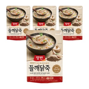 양반 들깨 닭죽, 4개, 420g