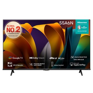 HISENSE 4K UHD LED 스마트TV 55A6N, 139cm(55인치), 스탠드형, 방문설치