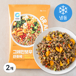 청정원 그레인보우 단호박 2개입 (냉동), 400g, 2개