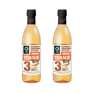 청정원 정통발효 현미 식초, 800ml, 2개