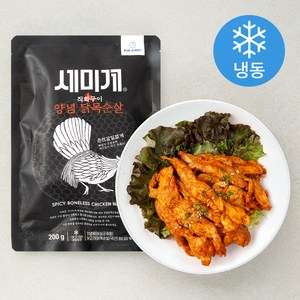 블루스트리트 세미계 양념닭목순살 직화구이 (냉동), 200g, 1개