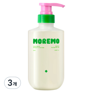 모레모 카페인 바이옴 지성용 샴푸, 500ml, 3개