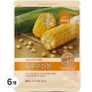 배대감 옥수수전분, 350g, 6개