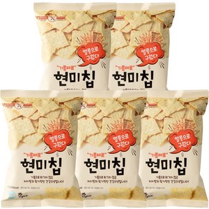 기름제로 국산 현미칩 과자, 60g, 5개