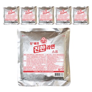 오뚜기 오쉐프 진한라면 스프, 285g, 6개