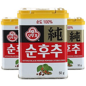 오뚜기 순후추, 50g, 3개