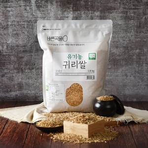 바른곡물 국내산 유기농 귀리 쌀, 1.8kg, 1개