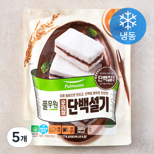 풀무원 우리쌀 단백설기 (냉동), 360g, 5개