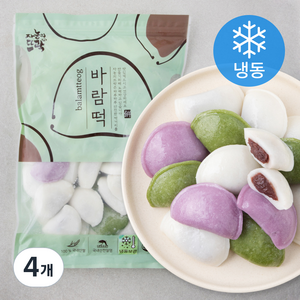 자농의뜨락 바람떡 (냉동), 1kg, 4개