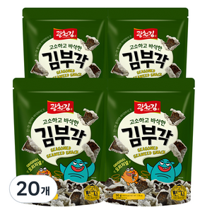 광천김 고소하고 바삭한 김부각 오리지널, 50g, 20개