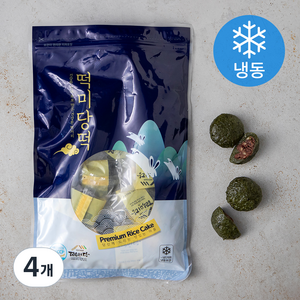 떡미당 밥알 쑥 찹쌀떡 (냉동), 1kg, 4개