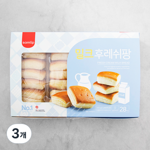 삼립 밀크후레쉬팡, 560g, 3개