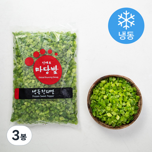 마당발 냉동 청피망 (냉동), 1kg, 3봉