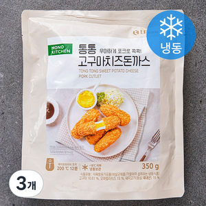 모노키친 통통 고구마 치즈 돈까스 (냉동), 350g, 3개