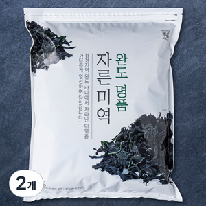 주일 완도명품 자른미역, 2개, 1kg