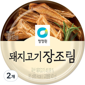 청정원 돼지고기 장조림, 95g, 2개