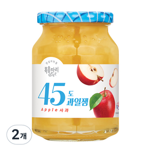 복음자리 45도 과일잼 사과, 350g, 2개