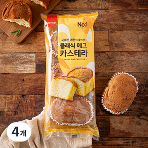 삼립 클래식 에그 카스테라 3입, 270g, 4개