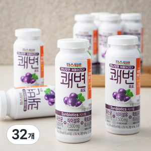 파스퇴르 쾌변 요구르트 포도 8입, 150ml, 32개