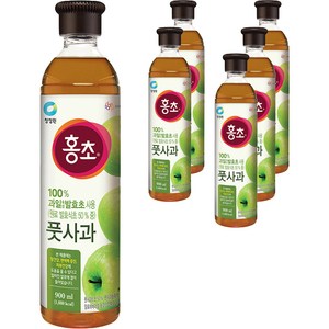 홍초 풋사과 식초, 900ml, 6개